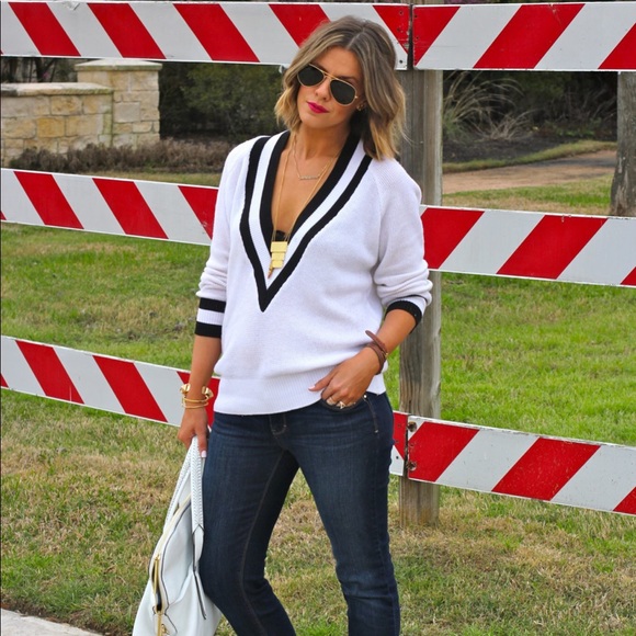 C&C California cashmere blend Varsity Sweater - Picture 7 of 7